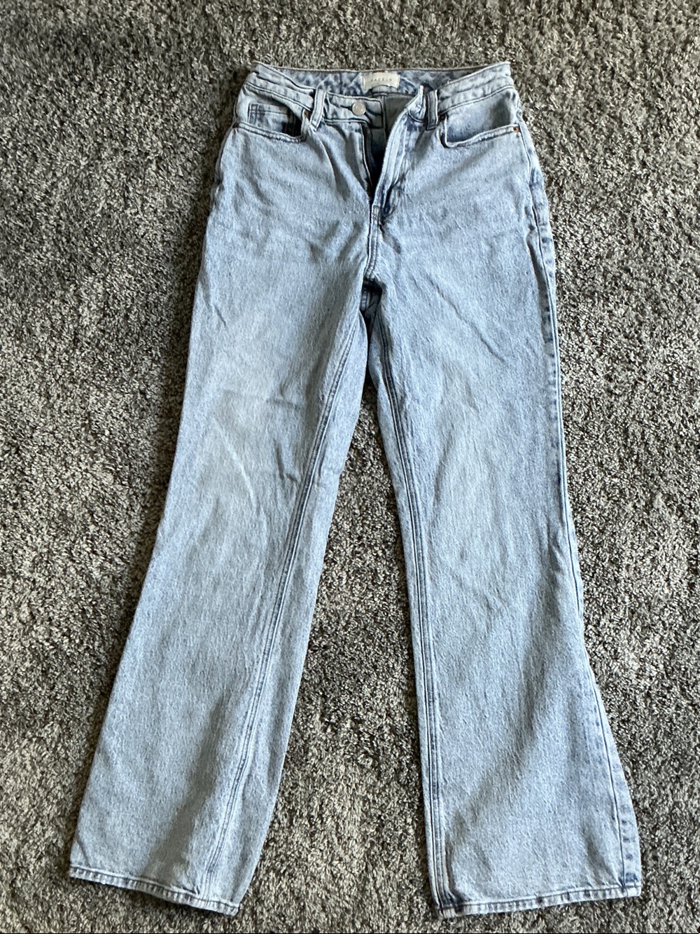 PacSun Light Blue Flared Wide Legged